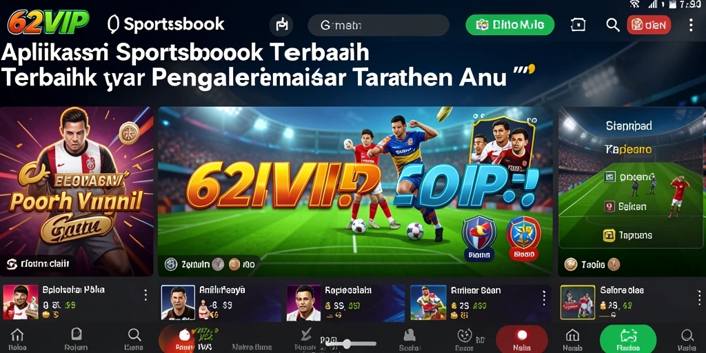Screeshot 62VIP menunjukkan antarmuka taruhan olahraga yang menarik dan interaktif.