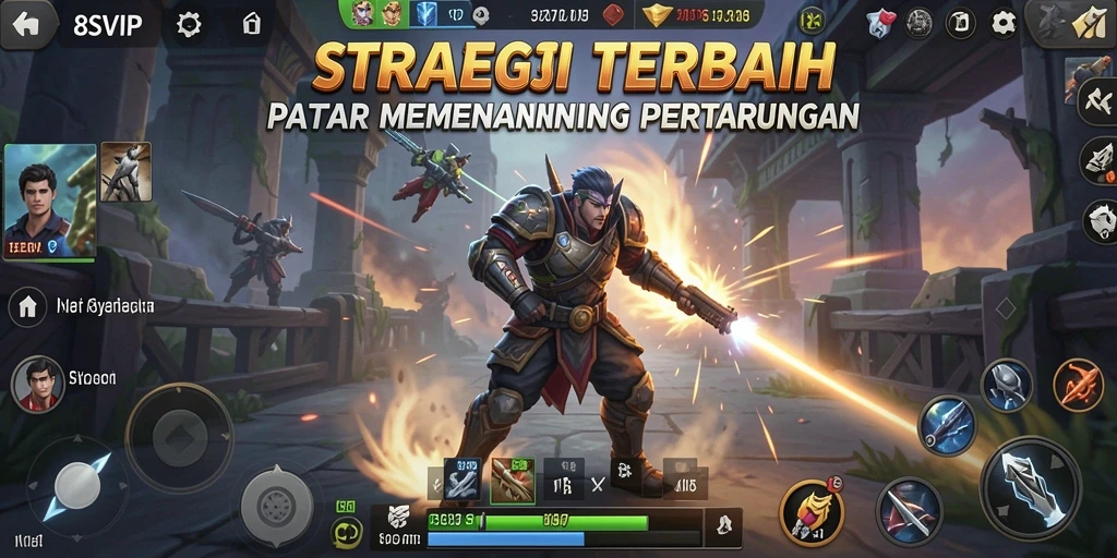 Tampilan aksi seru dalam permainan strategi 8SVIP.
