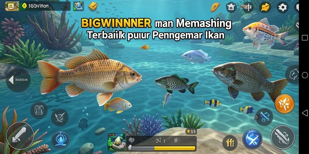 Tangkapan ikan besar dalam gameplay BIGWINNER yang mendebarkan.