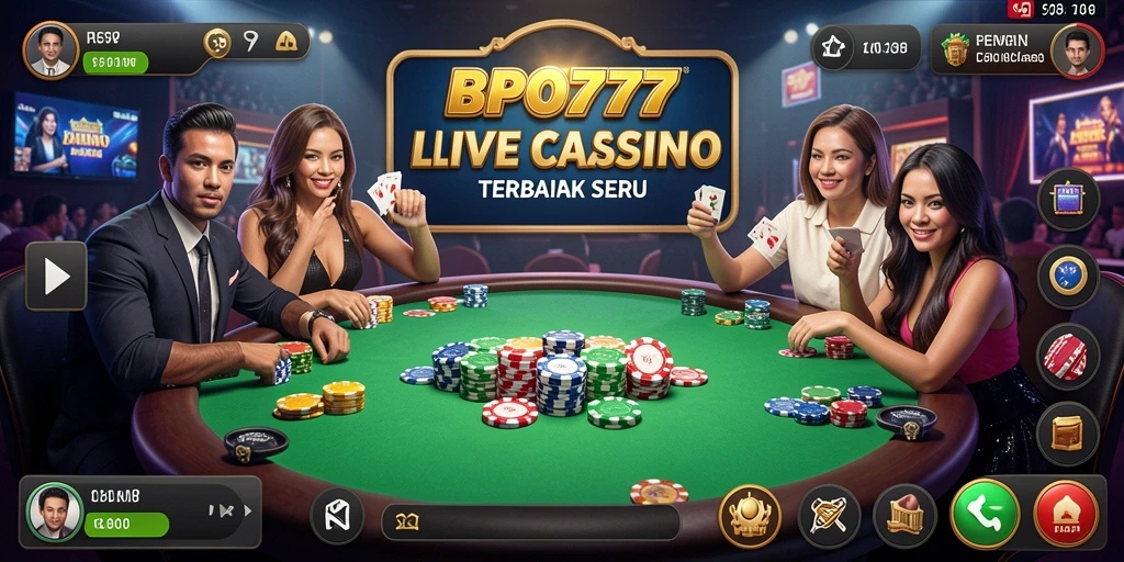 Tampilan menarik dari gameplay Live Casino BPO777 dengan dealer profesional.