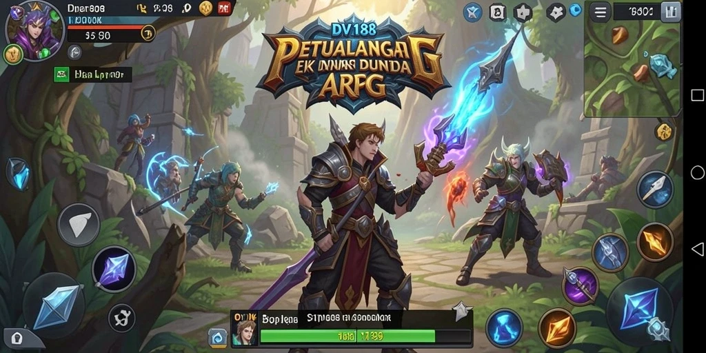 Screenshot gameplay DV188 yang menunjukkan pertempuran seru dan strategi taktis.