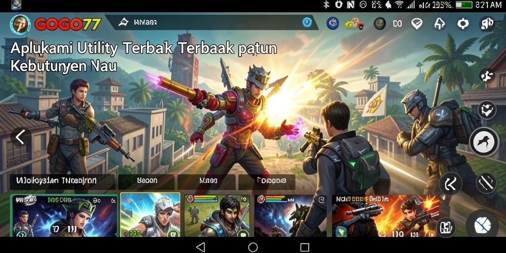 Tampilan antarmuka GOGO77 yang menarik dan user-friendly.