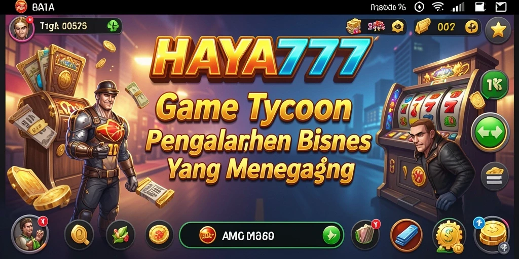Screenshot gameplay HAYA777 menampilkan keseruan mengelola bisnis Tycoon.