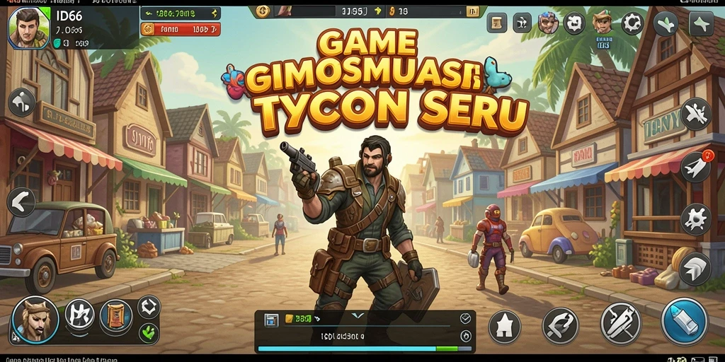 Screenshot utama ID66 menampilkan aksi mendirikan bisnis Tycoon.