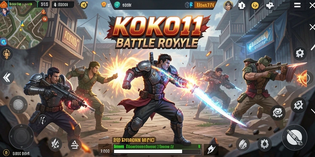 Gameplay seru dan menegangkan dalam KOKO11 Battle Royale.