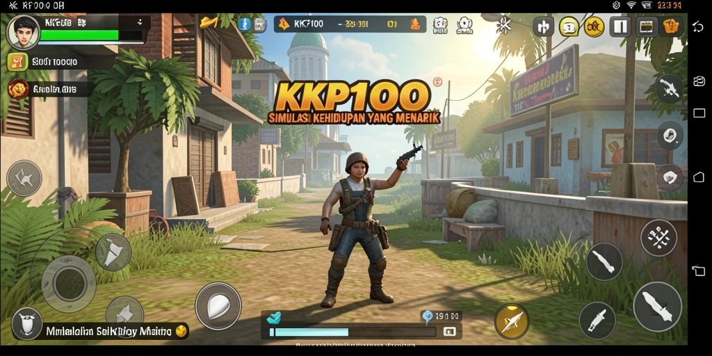 Screenshot KPK100 menunjukkan gameplay simulasi yang menawan.