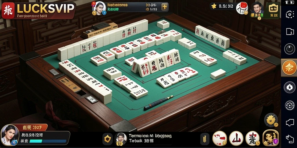 Screenshot gameplay LUCKSVIP menampilkan tantangan Mahjong yang menarik.