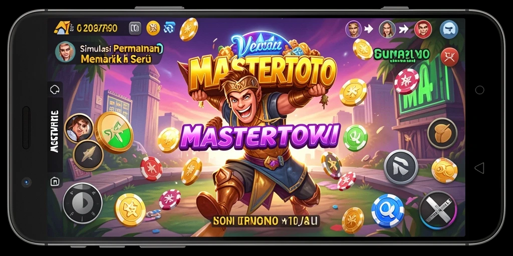 Tangkapan layar utama MASTERTOTO menampilkan aksinya yang seru dalam simulasi.