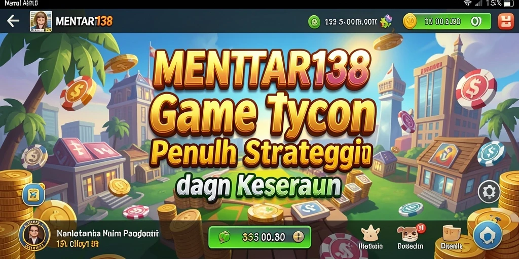 Screenshot dari gameplay MENTARI138 menunjukkan keseruan membangun kerajaan Tycoon.