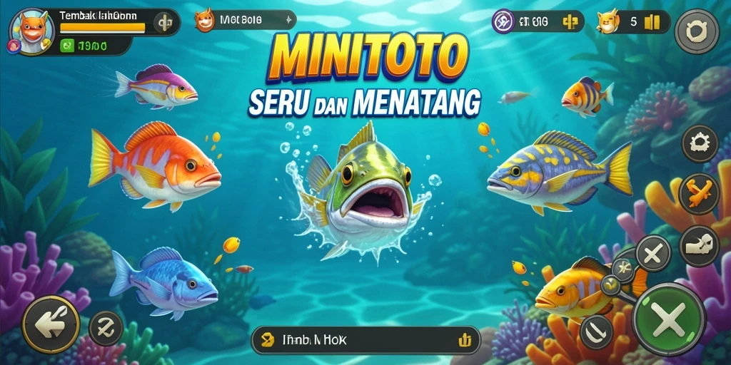 Tampilan gameplay seru saat menangkap ikan di MINITOTO.