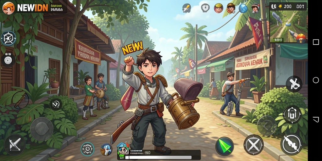 Tampilan gameplay menarik dari simulasi kehidupan di NEWIDN.
