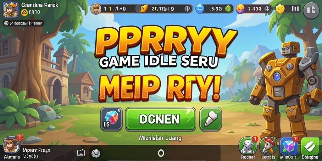 Screenshot gameplay PPRRYY menampilkan elemen Idle yang menarik.