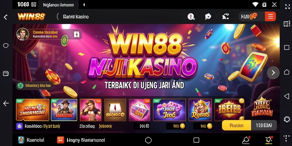 Tampilan gameplay seru dalam aplikasi Kasino WIN88.