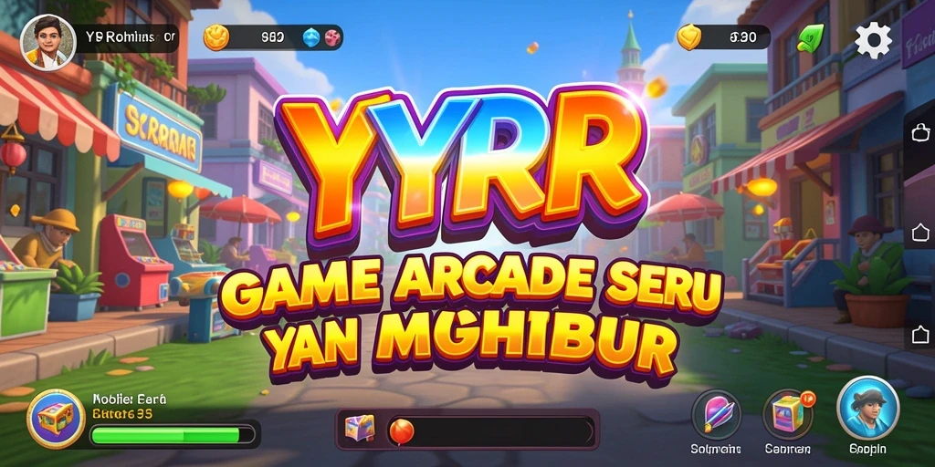 Tampilan gameplay seru dari game Arcade YYRR yang menantang.